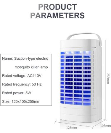 SEFAX Mosquito Killer Lamp Mosquito Attractant Trap Portable Indoor Mosquito Killer for Home Bedroom Office (Color : Black) - Buy Online on GoSupps.com