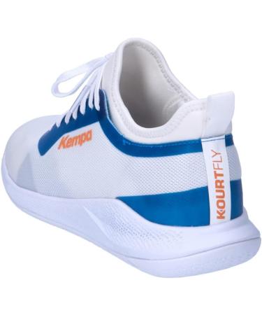 Buy Kempa Unisex Kids Kourtfly Jr Sports Shoes 39 EU - White Blue | International Shipping Available - Buy Online on GoSupps.com