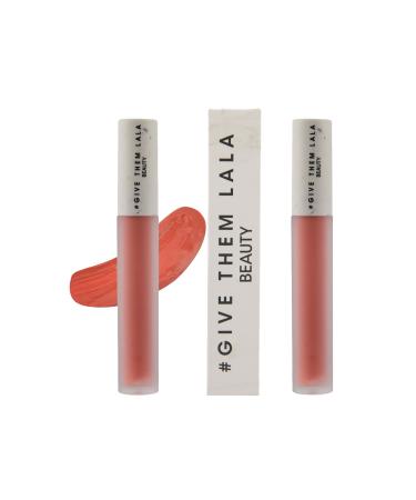 GIVE THEM LALA Matte Lipstick - Send Nudes Cushion Cream Lipstick For Women - Nude Color - Lightweight and Long Lasting Lipstick - Cruelty Free - Satin Soft  Non-Drying Matte Finish