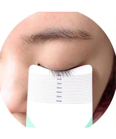Pink Eyelash Ruler | Precision Eyelash Measuring Tool | Durable Beauty Stencils for Perfect Curling & Symmetry - Buy Online on GoSupps.com