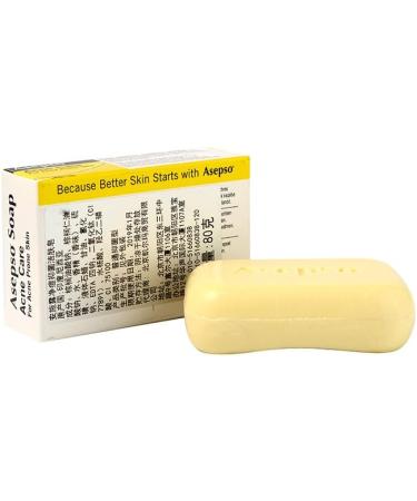 Asepso SULPHUR Plus Salicyclic Acid for Acne Prone Skin (Bar Soap) 2.8 Oz - Buy Online on GoSupps.com