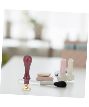 Didiseaon 1Pc Dispenser Plate Tools Eyeshadow Seal Tool For Eye Makeup Vintage Wax Seal Stamp Handle Letter Seal Stamp Artificial Wooden Handle Coffee Beans - Buy Online on GoSupps.com