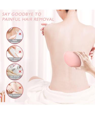 Cystal Hair Eraser: Painless Hair Removal Exfoliation Tool for Men and Women - Pink - Buy Online on GoSupps.com