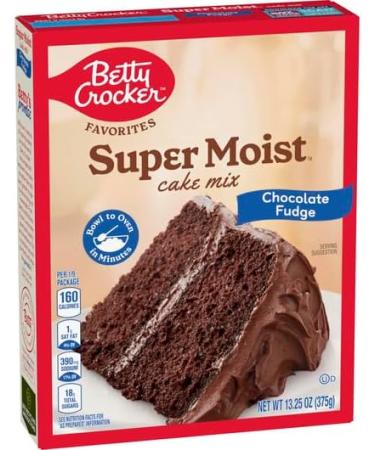 Betty Crocker Favourites Super Moist Chocolate Fudge Cake Mix 15.25oz (432g) | Rich Dense and Sinfully Delicious Dessert for Any Occasions | Bowl to Oven in Minutes | Pack of 2 - Buy Online on GoSupps.com