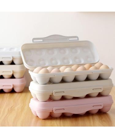 MAGICLULU Food Serving Tray 2pcs 18 Food Trays Fridge Refrigerator Egg Practical Egg Tray Container Superimposed Egg Plate Grey 30X15cm - Buy Online on GoSupps.com