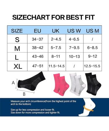 4 Pairs Ankle Compression Socks for Men & Women - Plantar Fasciitis & Heel Spur Relief - Black (Size 34-37) - Buy Online on GoSupps.com