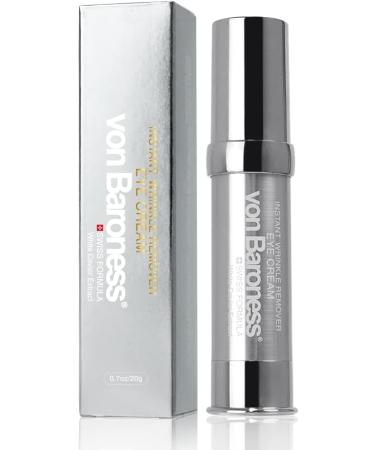 Von Baroness Anti-Wrinkle Eye Cream for Dark Circles and Puffy Eyes 20g/0.7oz with Instant Anti-Wrinkle Firming Power Infused with White Caviar Extract and Natural Ingredients - Buy Online on GoSupps.com