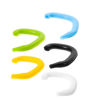 SewoAr 5 pieces earlick ear rope protective rope silicone cover accessories colored ear cover ear cuff comfortable cord pods bracket hook cover