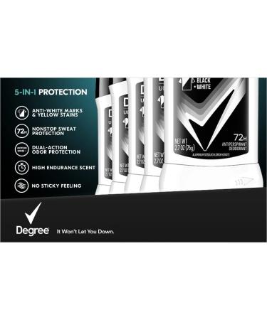 Degree Men UltraClear+ Antiperspirant Deodorant Black & White 5-pack - Buy Online on GoSupps.com