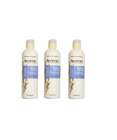 Aveeno Skin Relief Shower & Bath Oil 10 oz - Pack of 3 | Soothing Hydration for Dry Skin - Buy Online on GoSupps.com
