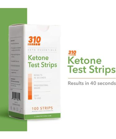 310 Nutrition Ketone Testing Strips (100 Strips) - Accurate Urine Test for Ketosis on Keto Diet - Buy Online on GoSupps.com