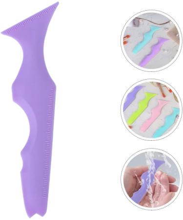 CALLARON Silicone Beauty Ruler Brow Shape Tape Eyelash Aid Tool Girl Supplies Eyeliner High Capacity Travel Violet - Buy Online on GoSupps.com