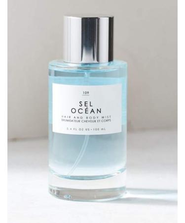 Gourmand Sel Ocean Hair + Body Mist 3.4 Fl.Oz! Blend Of Honeysuckle, Muguet And Pink sea salt! Perfumed Hair & Body Mist For All Day Long-Lasting Freshness! Choose Your Scent! (Ocean)