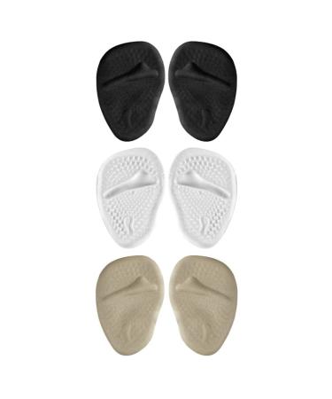 Beavorty 3 Pairs Forefoot Pad Non-Slip Mat Shoe Inserts Heel Inserts Breathable Foot Ladies Pumps Foot Protection Insoles Supple Pads High Heel Foot Pads Woman Pain Pad Painless