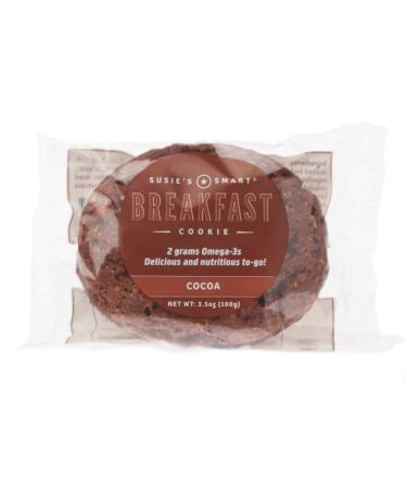 Susie's Smart Breakfast Cookie Mixed Box - Orange Cranberry Nut, Gingered Apple, Banana Coconut, Cocoa - 12 Cookies, 3.5 oz each - Buy Online on GoSupps.com