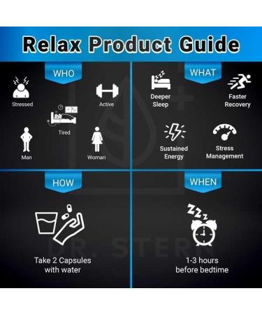 OMISSANDI-Wellness Relax Adrenal Support Supplement - Dr. Ian Stern Formulated - Manages Stress Promotes Deep Sleep Improves Mood-W/Holy Basil Zinc L-Theanine & More Vegan Made in USA - 60 Caps - Buy Online on GoSupps.com