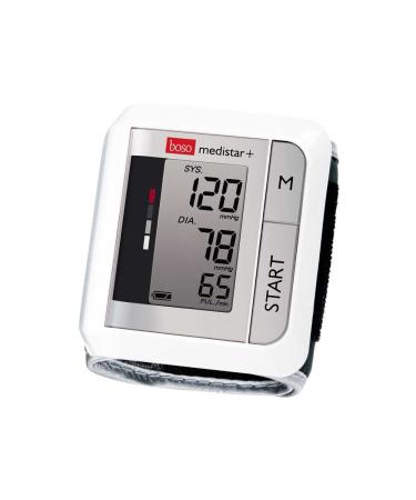 Boso Medistar+ wrist Blood pressure meter with memory for 90 measurements extra large display and arrhythmia detection-including wrist cuff (13.5-21.5 cm)