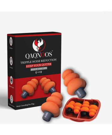 2 Pairs Foam Ear Plugs for Sleep NRR 28dB Comfortable Effective Sleeping earplugs - Noise Reduction earplugs for Concerts Musicians Motorcycles - 3 Layers Spiral Earplugs for Sleeping