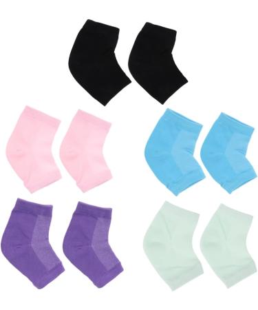 FRCOLOR 5 Pairs Shallow Mouth Socks Moisturizing Heel Socks Feet Care Sock Gel Moisturizing Heel Socks Dry Cracked Heels Socks Anti Crack Heel Socks Breathable Protector Men and Women - Buy Online on GoSupps.com