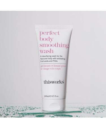 THISWORKS Perfect Smoothing Face & Body Wash - Exfoliating Resurfacing Cleanser 6.7oz | International Shipping Available - Buy Online on GoSupps.com