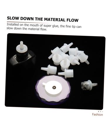 FRCOLOR 1000 Pcs Glue Replacement Bottle Stoppers - Eyelash Plastic White Stoppers for Perfect Crafting | International Shipping Available - Buy Online on GoSupps.com