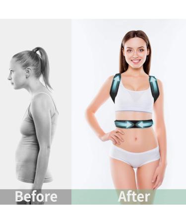 Back Brace Posture Corrector Posture Corrector for Women & Men Upper Back Brace Shoulder and Adjustable Back Support Brace Posture Belt for Women Men & Teenagers for Shoulder & Back(Suitable 35-43'') - Buy Online on GoSupps.com