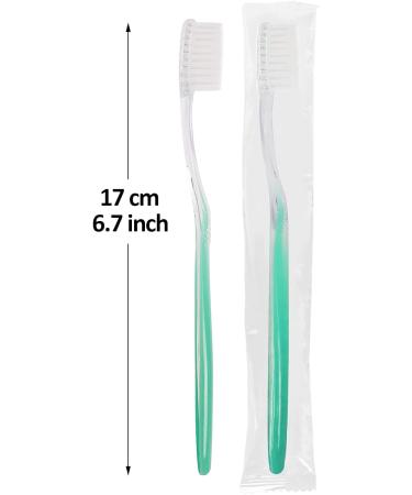 Bulk Disposable Toothbrushes - Individually Wrapped Soft Bristle Toothbrushes for Hotels & Travel (100 Pack) - Buy Online on GoSupps.com