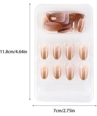 dijiusidy False Nail Fashionable Various Shapes Fingernail Full Coverage Strong Viscosity Adjustable Paster for Manicure Art 32 F741 32 1 count (Pack of 1) - Buy Online on GoSupps.com