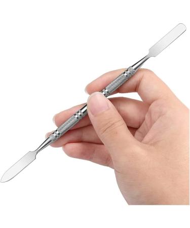 2Pcs Makeup Spatula metal Beauty Stainless Steel Cosmetics Metal Spatula Mixing Tool - Buy Online on GoSupps.com