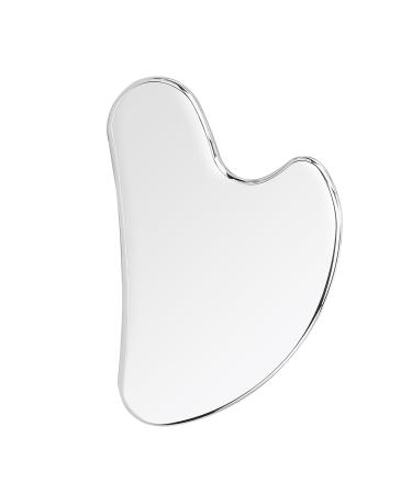 Stainless Steel Gua Sha Facial Tools Heart Shaped Guasha for Face Metal Gua Sha Tighten Skin Massage Guasha Beauty Tool for Body Eyes Neck