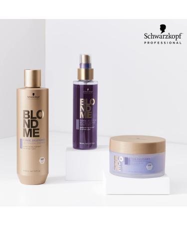 BlondMe Cool Blondes Neutralizing Shampoo - 300ml - Purple Toning Pigments - Eliminates Yellow Tones & Brassiness - Buy Online on GoSupps.com