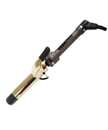 ion Golden Titanium Curling Iron 1-1/4 Inch Durable All Hair Types Dual Voltage 1.25 IN