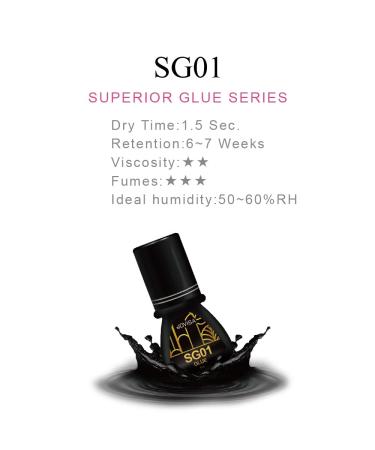 JOVISA SG01 Eyelash Extension Glue - 1.5 Sec Drying Time 6-7 Weeks Retention 5ml - Professional Use Worldwide - Buy Online on GoSupps.com