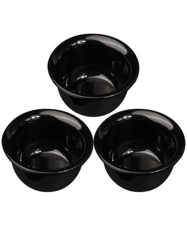 Beaupretty 3 pieces of shaving bowl plastic soap brush bowl hairdressing cleaning soup cup beard shaving cup of shaving razor soap cream mug for razor