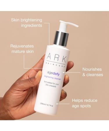 ARK Skincare Age Defy Brightening Cleanser For Mature Skin Hydrating Daily Cleanser with Vitamin C Red Algae & Blackcurrant 200ml - Buy Online on GoSupps.com