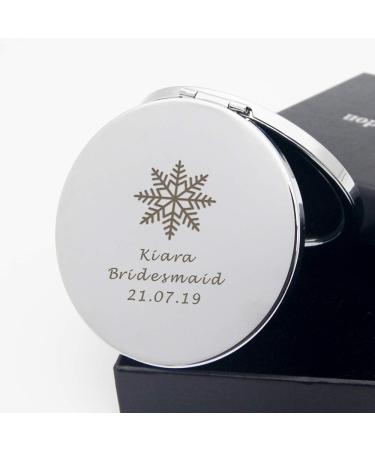Howson London Personalized Compact Mirror for Girl | Birthday, Valentine's Day, Wedding Anniversary, Mother's Day | Customized Gift for Her, Mum, Bridesmaid, Friend - Hearts - Buy Online on GoSupps.com