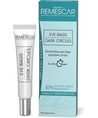 Remescar Eye Bags & Dark Circles 8ml - Eye Cream for Under Eye Bags and Remove Bags Under Eyes - Instant Eye Bag Treatment - 180 Applications