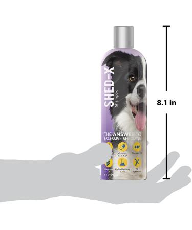 Shed-X Shed Control Shampoo for Dogs 16 oz - Reduce Shedding, Infused with Vitamins and Antioxidants for a Healthy Skin and Coat - Buy Online on GoSupps.com
