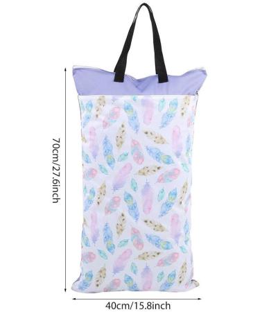 Diaper Bag Waterproof Large Capacity Hanging Wet Dry Cloth Baby Inserts Nappy Laundry Storage Bag for Newborn Infants (EF203) - Buy Online on GoSupps.com
