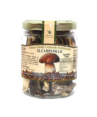 ELC El Campanillo - Dehydrated Boletus edulis laminated - Premium category - Ideal for all types of meals15 g.