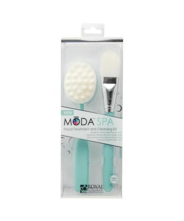 Royal Brush Moda Spa Facial Treatment & Cleansing Face Kit - 2 Piece Set for Glowing Skin | International Shipping Available - Buy Online on GoSupps.com