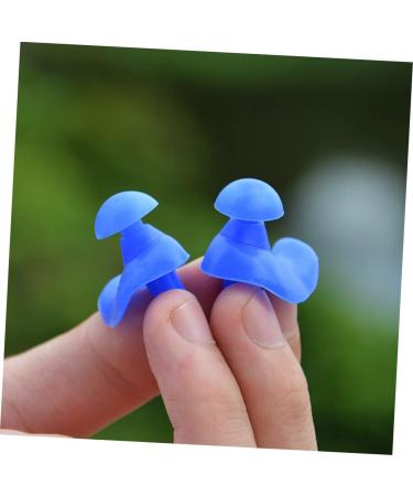 Garneck Silicone Swimming Earplugs & Nose Clip Set - Blue Mute 5 Pairs | Pool Accessories - Buy Online on GoSupps.com