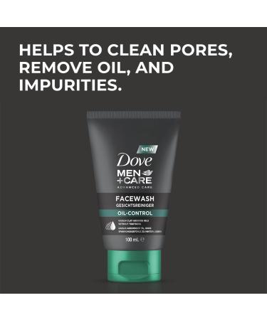 DOVE MEN + CARE Moisturiser Oil Control - Facial Cleanser Oil Control Protects Reduces Skin Shine & Minimises Pores 100 ml & Face Cream - Protects Reduces Skin Shine & Minimises Pores 50 ml - Buy Online on GoSupps.com