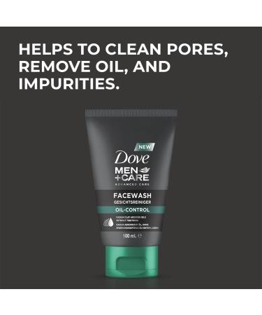 Dove Men+Care Face Cleaner Oil Control - 100ml Skin Care for Men - Minimizes Pores & Reduces Shine - International Shipping Available - Buy Online on GoSupps.com