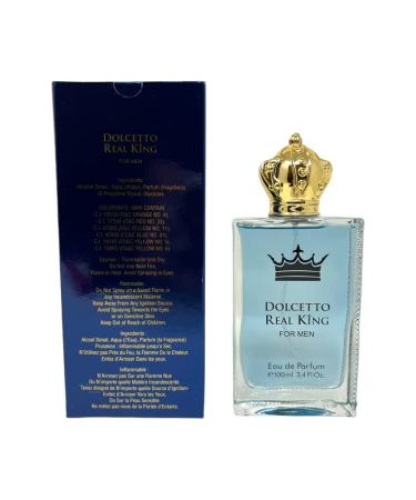 Perfume for Men Dolcetto Real King Eau de Toilette Natural Spray Men Cologne Masculine Scent 3.4 Fl Oz/100ML Dolcetto Real King 3.4 Fl Oz (Pack of 1) - Buy Online on GoSupps.com