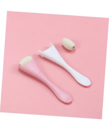 FRCOLOR 3pcs Oil Removal Face Massage Roller Tool - Skin Care Massager Walker - Pink | International Shipping - Buy Online on GoSupps.com