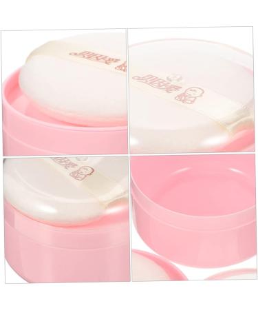 Kisangel Travel Baby Powder Set - 8 Pcs Body Powder Puffs in Compact Box | Synthetic Sponge for Child | Pink Baby Powders - Buy Online on GoSupps.com