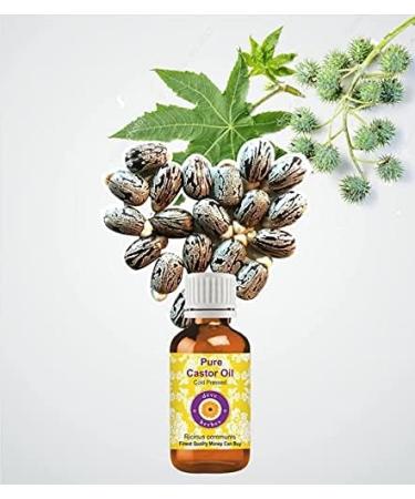  Deve Herbes Deve Herbs Pure Castor Oil (Ricinus communis) with glass dropper natural therapeutic grade cold pressed 10 ml - Buy Online on GoSupps.com