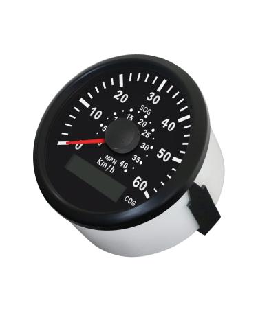 ELING Universal GPS Speedometer - 0-60 km/h | 0-40 MPH Speed Gauge for Boats Yachts and Vessels | 85 mm 9-32 V with Course Tracking - Buy Online on GoSupps.com