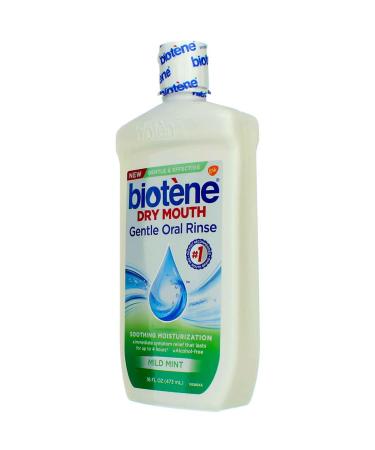Biotene Gentle Oral Rinse for Dry Mouth - Mild Mint 16 fl oz (473 ml) - Buy Online on GoSupps.com